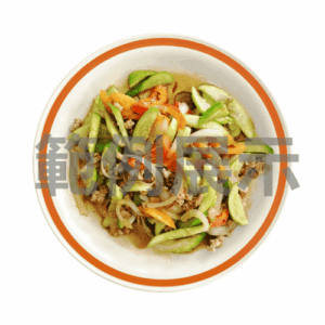 蔥爆花枝蔬食